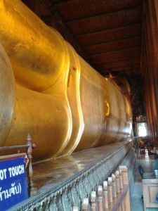 Look how long the Reclining Buddha is