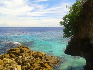 Beside the boat ramp at Ethel Bch